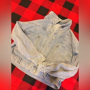 Studded Denim Jean Jacket
